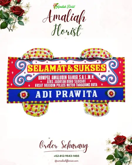 Papan Bunga Ucapan Selamat Mojodelik